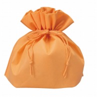 >【直送品】㈱三和 不織布　パッケージ用巾着  3023－18　パステルオレンジ 100枚/袋（ご注文単位1袋）