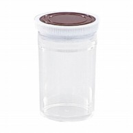 【直送品】 スチロール瓶　透明　押込蓋あずき色 101－59212　300cc  1本（ご注文単位1本）