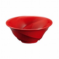 【直送品】 台和 メラミン食器 20cmスパイラルボール 赤マーブル BY-960-R 1個（ご注文単位1個）
