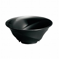 台和 メラミン食器 20cmスパイラルボール 黒 BY-960-BK 1個（ご注文単位1個）【直送品】