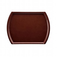 【直送品】 台和 オーバルトレー　小 チョコレート AP－2028－CH 1枚（ご注文単位1枚）