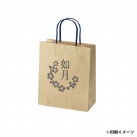 >【オリジナル印刷】スムースB22－12　未晒100g（茶） ベタ印刷なし1色印刷　1000枚 オプション　アクリル紐芯入カラー替え 1000枚