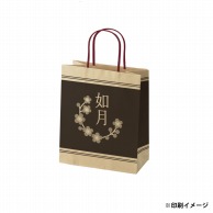 【オリジナル印刷】スムースB22－12　未晒100g（茶） ベタ印刷あり1色印刷　1000枚 オプション　アクリル紐芯入カラー　ニス 1000枚