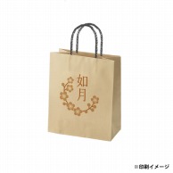 【オリジナル印刷】スムースB22－12　未晒100g（茶） ベタ印刷なし1色印刷　3000枚 オプション　PP紐カラー替え 3000枚