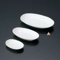 マイン メラミン食器　小判皿　白 大 M11－112 5枚/束（ご注文単位1束）【直送品】