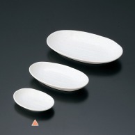 マイン メラミン食器　小判皿　白 小 M11－114 5枚/束（ご注文単位1束）【直送品】