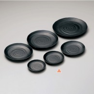 マイン メラミン食器　丸皿　黒 φ15 M11－127 5枚/束（ご注文単位1束）【直送品】