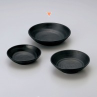 マイン メラミン食器　丸深皿　黒 大 M11－129 5枚/束（ご注文単位1束）【直送品】