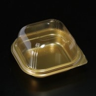 スミ 食品容器　ユニコン LS－角120　ドーム　ゴールド 5K12156 100個/袋（ご注文単位10袋）【直送品】