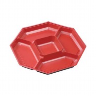 エフピコ 折箱容器　WPS－八角　中仕切り WPS－八角350－N1 赤 10枚/袋（ご注文単位4袋）【直送品】
