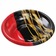 【直送品】 エフピコ 丼容器　MFP－丸丼　本体 18（V1） 金彩赤黒 50枚/袋（ご注文単位18袋）