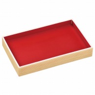 エフピコ 寿司容器　本体 WP－415（30） 柾目赤 20枚/袋（ご注文単位20）【直送品】