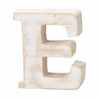 Paseo 木製アルファベット ホワイト　E WF－35WH－E 1個（ご注文単位3個）【直送品】