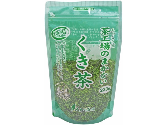 大井川茶園茶工場のまかない徳用くき茶２２０ｇ※軽（ご注文単位12個）【直送品】