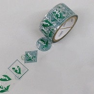 カミイソ産商 SAIEN　クリアテープ　Stamp　story すずらん HR－1015 1巻（ご注文単位1巻）【直送品】