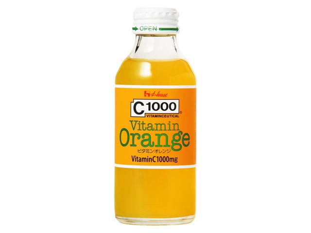 ハウスＣ１０００ビタミンオレンジ瓶１４０ｍｌ※軽（ご注文単位6個）【直送品】