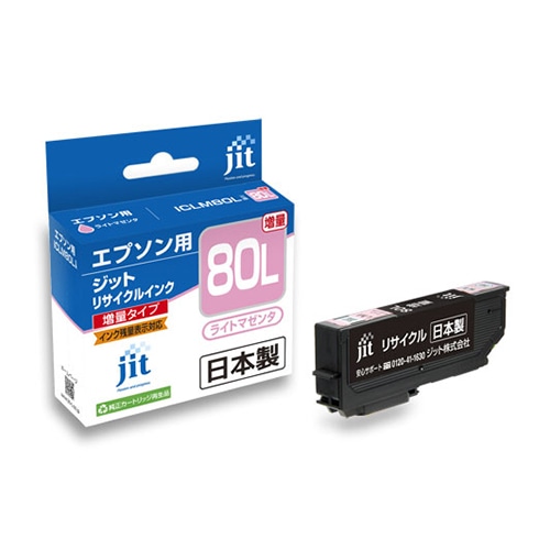 JIT-E80LML ＪＩＴインク　ＩＣＬＭ８０Ｌ対応 1個 (ご注文単位1個)【直送品】