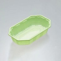 ウツミリサイクルシステムズ 野菜・果物容器 UA－2 グリーン 100枚/袋（ご注文単位12袋）【直送品】