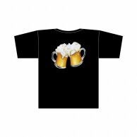 >【直送品】 P・O・Pプロダクツ メッセージTシャツ　黒　フルカラー S 22744　ビールイラスト 1枚（ご注文単位1枚）