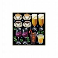 【直送品】 P・O・Pプロダクツ デコレーションシール  26897　コーヒーワインビールジュー 1枚（ご注文単位1枚）