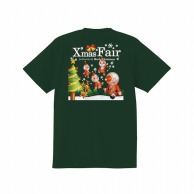 【直送品】 P・O・Pプロダクツ メッセージTシャツ　緑　フルカラー M 64746　XmasFair緑 1枚（ご注文単位1枚）