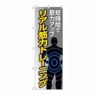 P・O・Pプロダクツ のぼり  GNB-4688　リアル筋力トレーニング 1枚（ご注文単位1枚）【直送品】