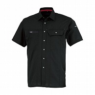 カンサイユニフォーム　半袖シャツ ブラック　L 70023 1枚（ご注文単位1枚）【直送品】
