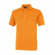 カンサイユニフォーム　半袖ポロシャツ オレンジ　M 24404 1枚（ご注文単位1枚）【直送品】