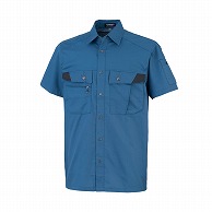 DAIRIKI　半袖シャツ ブルー　S 18003 1枚（ご注文単位1枚）【直送品】