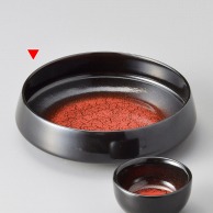 山万 黒釉赤吹くくり型　5．0鉢  04611－149 1個（ご注文単位1個）【直送品】