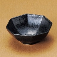 山万 黒結晶八角小付  11830－199 1個（ご注文単位1個）【直送品】