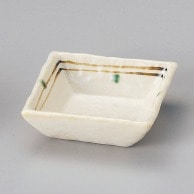 山万 茶ラインオリベ点正角皿　小  12324－109 1個（ご注文単位1個）【直送品】