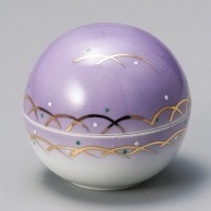 山万 武蔵野　紫　丸型蓋付珍味  12917－559 1個（ご注文単位1個）【直送品】