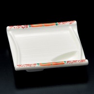 【直送品】山万 赤絵グリーン　竹笹仕切皿  14705－559 1個（ご注文単位1個）