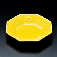 山万 黄釉　八角皿  15006－189 1個（ご注文単位1個）【直送品】
