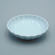 【直送品】山万 青磁　菊型皿  15329－189 1個（ご注文単位1個）