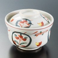 >【直送品】山万 丸紋赤花　円菓子碗  15919－309 1個（ご注文単位1個）