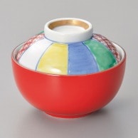 【直送品】山万 赤釉紙風船　小煮物碗  16112－139 1個（ご注文単位1個）