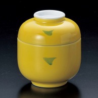 山万 黄釉グリーン点　ミニむし碗  17004－149 1個（ご注文単位1個）【直送品】