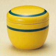 山万 黄釉グリーン帯夏目型　蒸碗  17029－459 1個（ご注文単位1個）【直送品】
