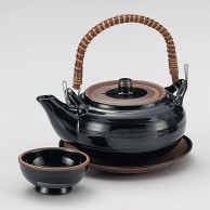 >【直送品】山万 天目　丸形土瓶むし  17514－649 1個（ご注文単位1個）