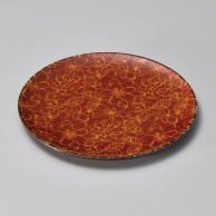 山万 ピコガーデン　赤　27cm　丸皿  18414－469 1個（ご注文単位1個）【直送品】