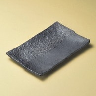 山万 黒楽　32cm　盛皿  18907－309 1個（ご注文単位1個）【直送品】