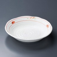 【直送品】山万 赤絵平安　7．0深皿  22621－189 1個（ご注文単位1個）