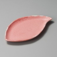 山万 窯変ピンク　しずく　焼物皿  29801－269 1個（ご注文単位1個）【直送品】