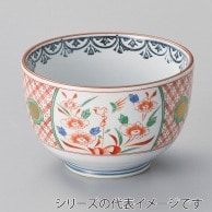 山万 赤絵　万暦夏目形　4．5丼  40911－139 1個（ご注文単位1個）【直送品】