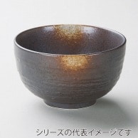 山万 黒備前　ロクロ目　4.5丼  41931-179 1個（ご注文単位1個）【直送品】