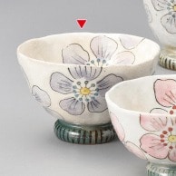 >【直送品】山万 雪夢花茶碗　大  43723－579 1個（ご注文単位1個）