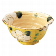 【直送品】山万 上絵山茶花　黄5．5変形丼  49712－579 1個（ご注文単位1個）