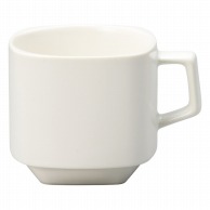 山万 ホワイトスタックコーヒー碗  60428－189 1個（ご注文単位1個）【直送品】
